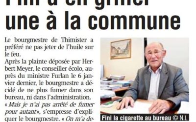 Fumée blanche à la Maison communale de Thimister-Clermont